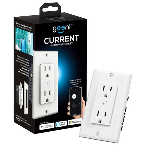 Image of Geeni - Smart Wi-Fi In-Wall Outlet - White