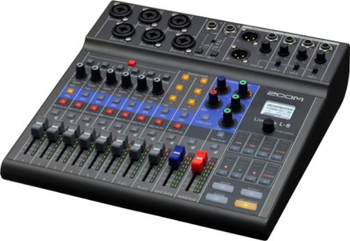 Zoom LiveTrak L-8 Podcast Digital Mixer/Recorder - Black GLOBAL SHIPPING