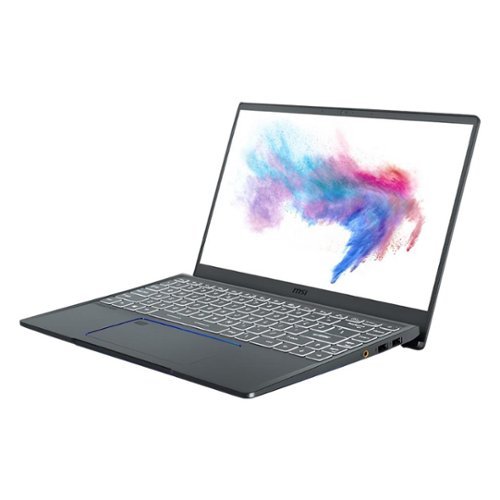 MSI Prestige 14 Laptop - Intel Core i5 - 16GB Memory - NVIDIA GeForce GTX 1650 - 512GB SSD - Gray With Blue Diamond Cut WORLDWIDE DELIVERY