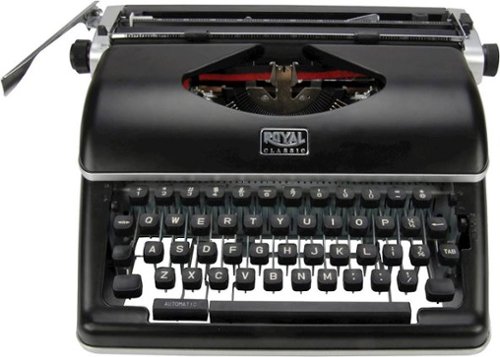 Royal - Classic Manual Typewriter - Black-Front_Standard 