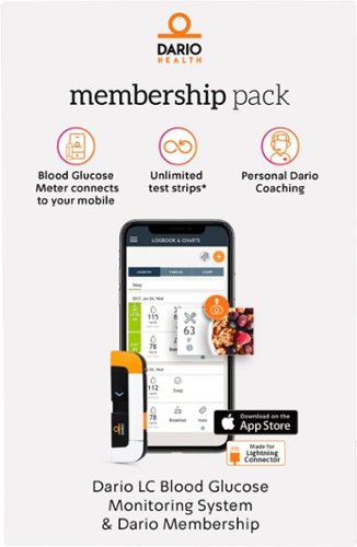 Dario Value Pack Kit for iPhone with FREE 3-Month Plan - Blood Glucose Monitoring Set to Test Diabetes Sugar Level - Black/White/Orange WORLDWIDE DELIVERY