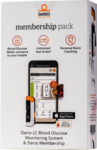 Dario Value Pack Kit for iPhone with FREE 3-Month Plan - Blood Glucose Monitoring Set to Test Diabetes Sugar Level - Black/White/Orange BUY IN SINGAPORE