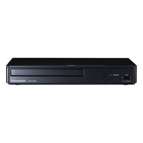 Panasonic - 1080p Full HD Blu-ray DVD Player, Dolby Digital Sound, Upconversion, HDMI Output, USB Input, Remote, DMP-BD84P-K - Black-Front_Standard 