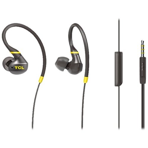 TCL - ACTV100BK Wired In-Ear Headphones - Monza Black