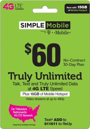 Simple Mobile - $60 Prepaid Plan - Green-Front_Standard 