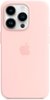 Apple - iPhone 14 Pro Silicone Case with MagSafe - Chalk Pink-Left_Standard