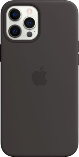 UPC 194252169490 product image for Apple - iPhone 12 Pro Max Silicone Case with MagSafe - Black | upcitemdb.com