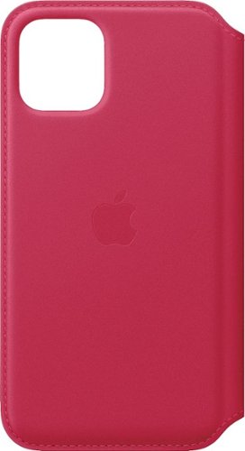 Apple - iPhone 11 Pro Leather Folio - Raspberry