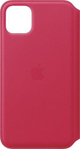 Apple - iPhone 11 Pro Max Leather Folio - Raspberry