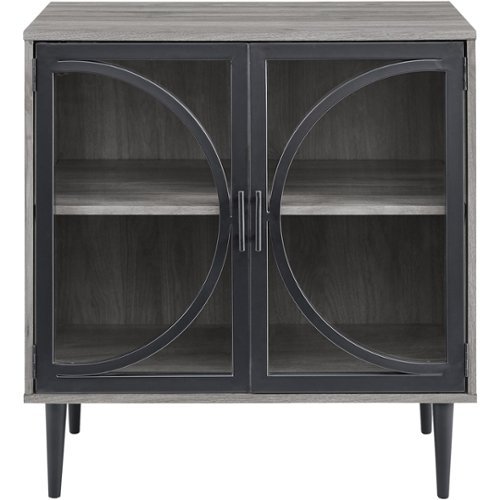 Walker Edison - Industrial Accent Cabinet - Slate Gray