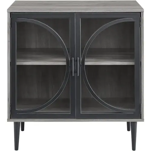 Walker Edison Industrial Accent Slate Gray BBF30LOLASG Open