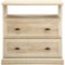 Walker Edison - Beveled 2-Drawer Storage Side End Table - White Oak-Front_Standard
