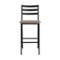 Walker Edison - Industrial Slat-Back Counter Stool (2-Pack) - Gray Wash-Front_Standard
