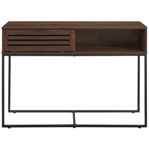 Walker Edison - Modern Entry Table - Dark Walnut