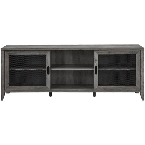 Walker Edison - Industrial TV Stand for Most TVs up to 78