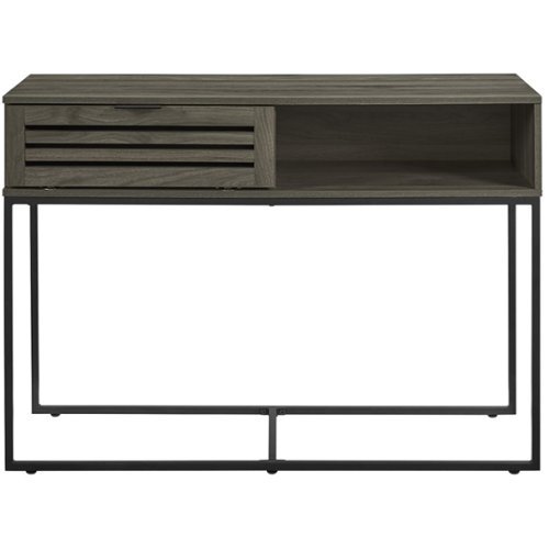 Walker Edison - Modern Entry Table - Slate Gray