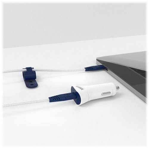 Elixage Elite 4' Vehicle Charger - White/Blue GLOBAL SHIPPING