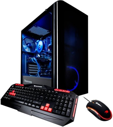 iBUYPOWER - Gaming Desktop - Intel Core i7 - 8700 - 16GB Memory - NVIDIA GeForce GTX 1070 - 1TB HDD + 240GB SSD - Black-Front_Standard 