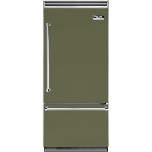Viking - Professional 5 Series Quiet Cool 20.4 Cu. Ft. Bottom-Freezer Built-In Refrigerator - Cypress green