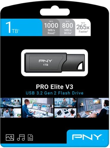 PNY PRO Elite V3 1TB USB 3.2 Gen 2 Flash Drive - Black BUY IN AUSTRALIA