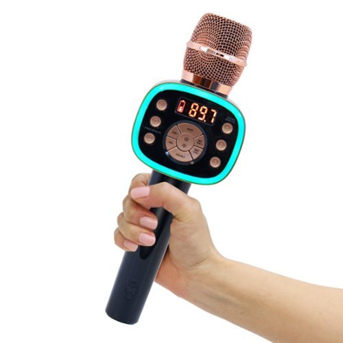 Singing Machine - Carpool Karaoke The Mic 2.0 Karaoke System - Rose Gold-Front_Standard 