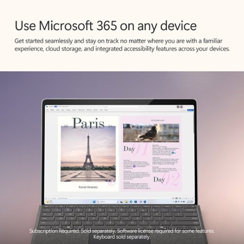 Microsoft Surface Pro - Copilot+ PC - 13” OLED Touchscreen - Snapdragon X Elite - 16GB Memory - 1TB SSD - Device Only (11th Ed) - Platinum BUY IN EUROPE