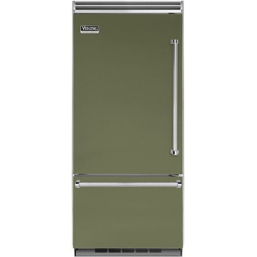 Viking - Professional 5 Series Quiet Cool 20.4 Cu. Ft. Bottom-Freezer Built-In Refrigerator - Cypress green