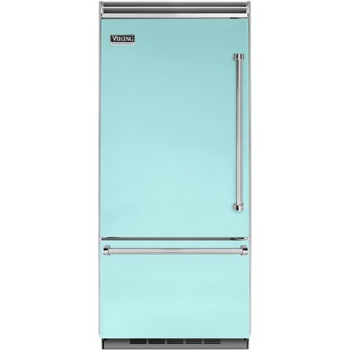 

Viking - Professional 5 Series Quiet Cool 20.4 Cu. Ft. Bottom-Freezer Built-In Refrigerator - Bywater Blue