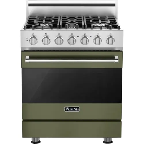 Viking 3 Series Freestanding Gas 30" Range Cypress Green RVGR33025BCY