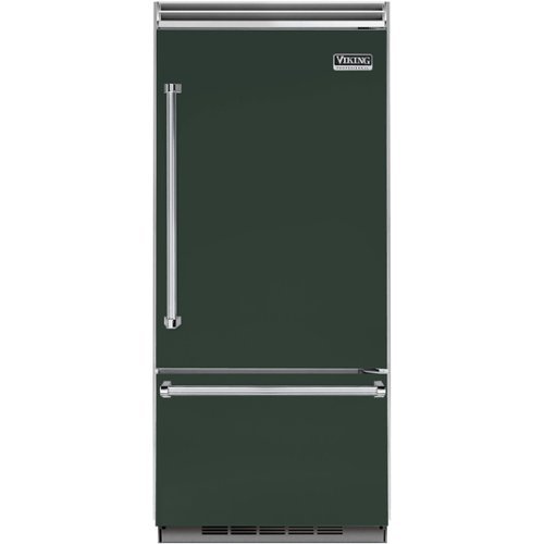 Viking - Professional 5 Series Quiet Cool 20.4 Cu. Ft. Bottom-Freezer Built-In Refrigerator - Green