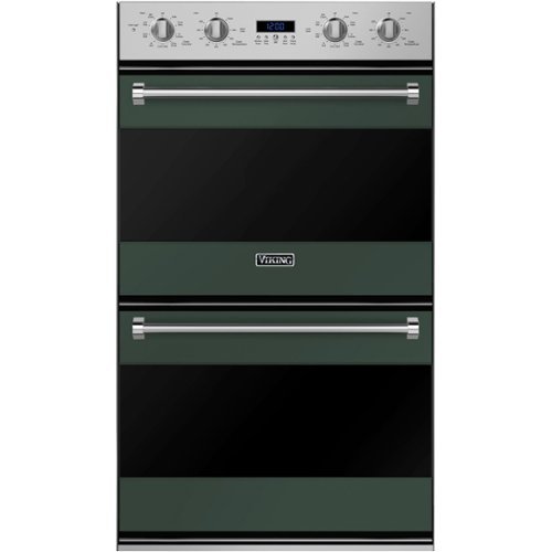 Viking - 3 Series 30" Built-In Double Electric Convection Wall Oven - Blackforest green