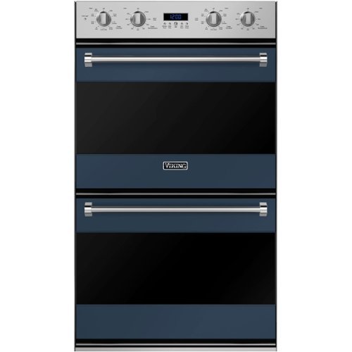 Viking - 3 Series 30" Built-In Double Electric Convection Wall Oven - Slate blue