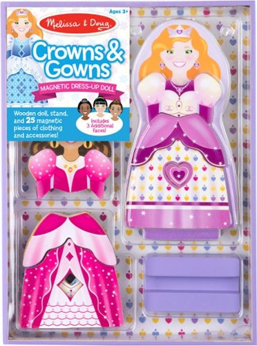 Melissa & Doug - Crowns & Gowns Magnetic Dress-Up Doll