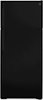 GE - 17.5 Cu. Ft. Top-Freezer Refrigerator with Edge-to-Edge Glass Shelves - Black-Front_Standard