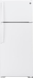 GE - 17.5 Cu. Ft. Top-Freezer Refrigerator - White - Front_Standard