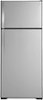 GE - 17.5 Cu. Ft. Top-Freezer Refrigerator - Stainless Steel-Front_Standard 