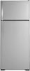 GE - 17.5 Cu. Ft. Top-Freezer Refrigerator - Stainless Steel-Front_Standard