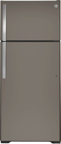 GE - 17.5 Cu. Ft. Top-Freezer Refrigerator - Slate