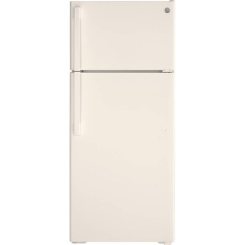 GE - 17.5 Cu. Ft. Top-Freezer Refrigerator - Bisque