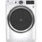 GE - 4.8 Cu Ft High-Efficiency Stackable Smart Front Load Washer w/UltraFresh Vent, Microban Antimicrobial & SmartDispense - White on White-Front_Standard 