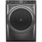 GE - 5.0 Cu. Ft. High-Efficiency Front Load Washer with UltraFresh Vent System - Diamond Gray-Front_Standard 