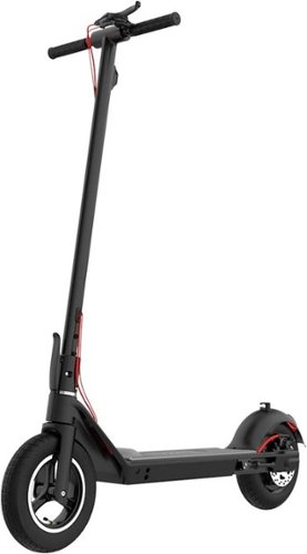 Hover-1 - Engine Foldable Electric Scooter w/11 mi Max Operating Range & 16 mph Max Speed - Black-Front_Standard 