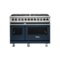 Viking - 5-Series Dual Fuel Self-Clean 48"W Sealed Burner Range - Slate Blue-Front_Standard