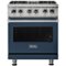 Viking - 5-Series 4.7 Cu. Ft. Self-Cleaning Freestanding Dual Fuel Convection Range - Slate Blue-Front_Standard