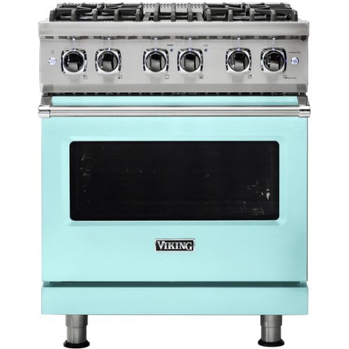 Viking - Professional 5 Series 4.7 Cu. Ft. Freestanding Dual Fuel True Convection Range with Self-Cleaning - Bywater blue
