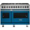 Viking - 5-Series Dual Fuel Self-Clean 48"W Sealed Burner Range - Alluvial Blue-Front_Standard
