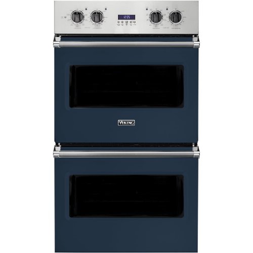 Viking - Professional 5 Series 30" Built-In Double Electric Convection Wall Oven - Slate blue