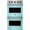 Viking - Professional 5 Series 27" Built-In Double Electric Convection Wall Oven - Bywater Blue-Front_Standard