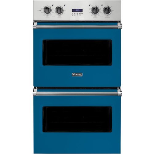 Viking - Professional 5 Series 30" Built-In Double Electric Convection Wall Oven - Alluvial blue