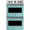 Viking - Professional 5 Series 30" Built-In Double Electric Convection Wall Oven - Bywater Blue-Front_Standard